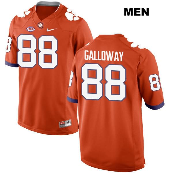 Men's Clemson Tigers #88 Braden Galloway Stitched Orange Authentic Style 2 Nike NCAA College Football Jersey PBF3746DK